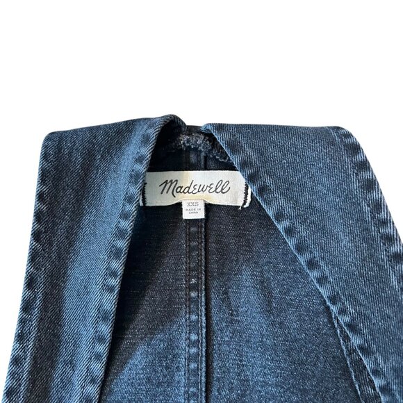 Madewell Black Boho Grunge Festival Denim Overalls XXS - Picture 3 of 8